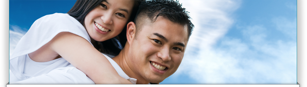 Couple with great smiles